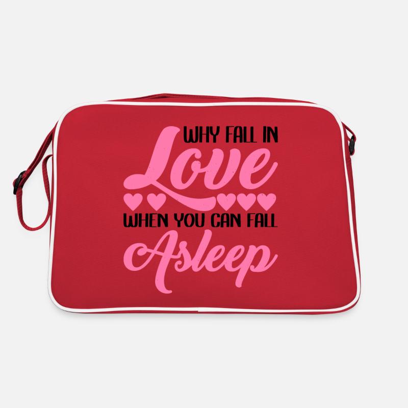 Why Fall In Love When You Can Fall Asleep 2 Retro Tasche