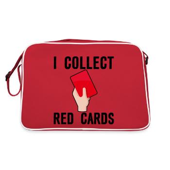 Je reçois des cartons rouges - Sac Retro - rouge/blanc - Dos