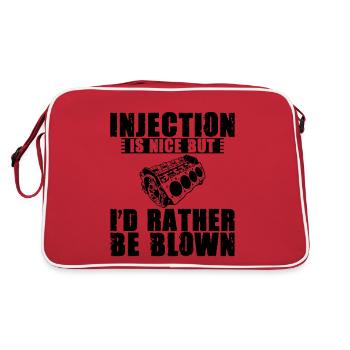 Injection is nice but i'd rather be blown 3 - Retro Bag - red/white - Back