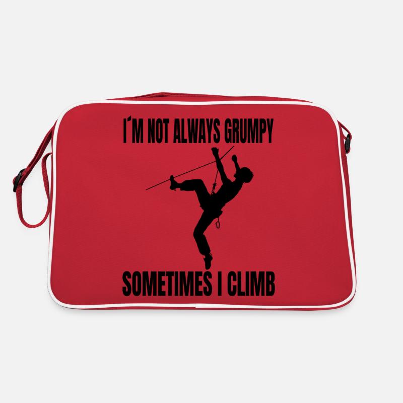 Climber Mountaineering Mountain Climbing Mountain Climbing Retro Bag