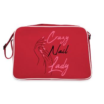Technicienne ongulaire Manucure Polonais nail art - Sac Retro - rouge/blanc - Dos
