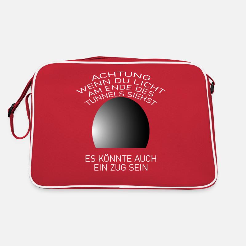 Lustige Sprüche Zug,Tunnel Retro Tasche