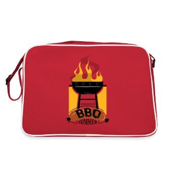 BBQ Summer - Cool summer outfit for grilling - Retro Bag - red/white - Back