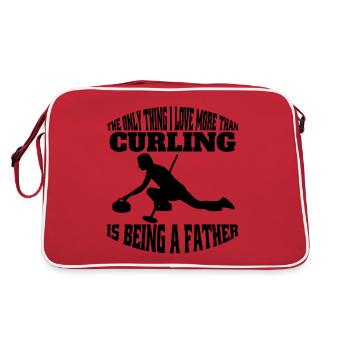 Joueur de curling Équipe de curling du club de curling - Sac Retro - rouge/blanc - Dos