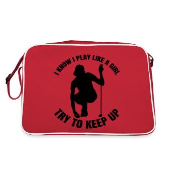 Golfers Golf Golf Golf Club Golf Course - Retro Bag - red/white - Back