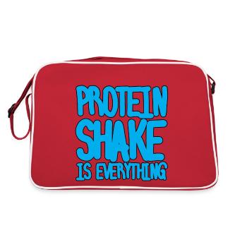 Protein Shake Is Everything - Retro Bag - red/white - Back