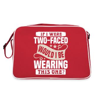 SI J’ÉTAIS TTOW FACE, EST-CE QUE JE PORTERAIS CELUI-CI - Sac Retro - rouge/blanc - Dos