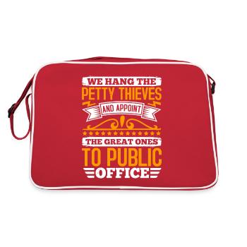 NOUS PENDONS LE PETIT VOLEUR ET NOMMONS LE GRAND - Sac Retro - rouge/blanc - Dos