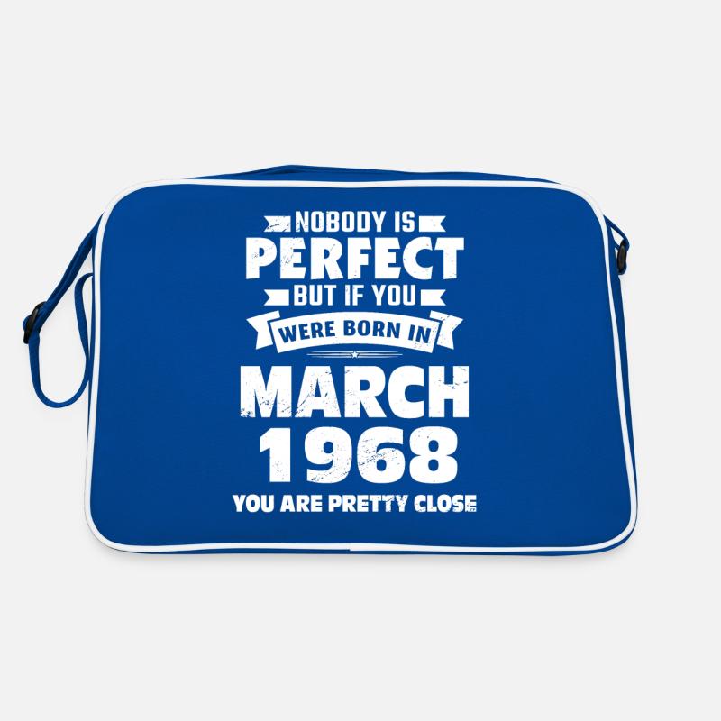 55e anniversaire Mars Né en 1968 Idée cadeau Sac Retro