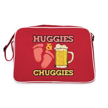 Huggies and Chuggies 17 - Retro Bag - red/white - Back