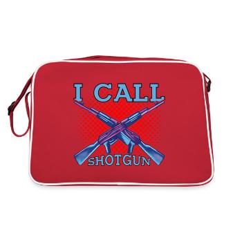 I Call Shotgun 9 - Retro Tasche - Rot/Weiß - Hinten