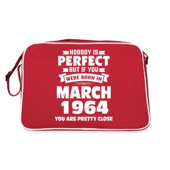 59e anniversaire Mars Né 1964 Idée cadeau - Sac Retro - rouge/blanc - Dos