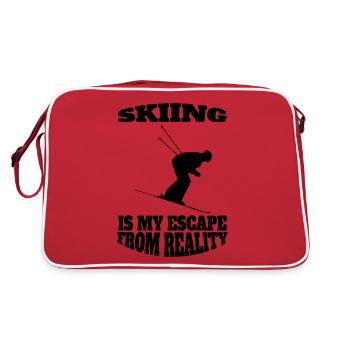 Ski Ski Design Skier Ski Skier Ski Tenue de ski - Sac Retro - rouge/blanc - Dos