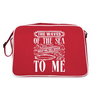 LES VAGUES DE LA MER M’AIDENT À REVENIR À MOI - Sac Retro - rouge/blanc - Dos