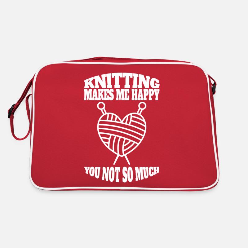 Knitting Seamstress Knitter Crochet Tailor Retro Bag