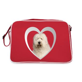 Bobtail Heart - J’aime Bobtail - Sac Retro - rouge/blanc - Dos
