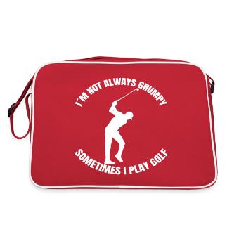 Golfers Golf Course Golf Golf Golf Club - Retro Bag - red/white - Back