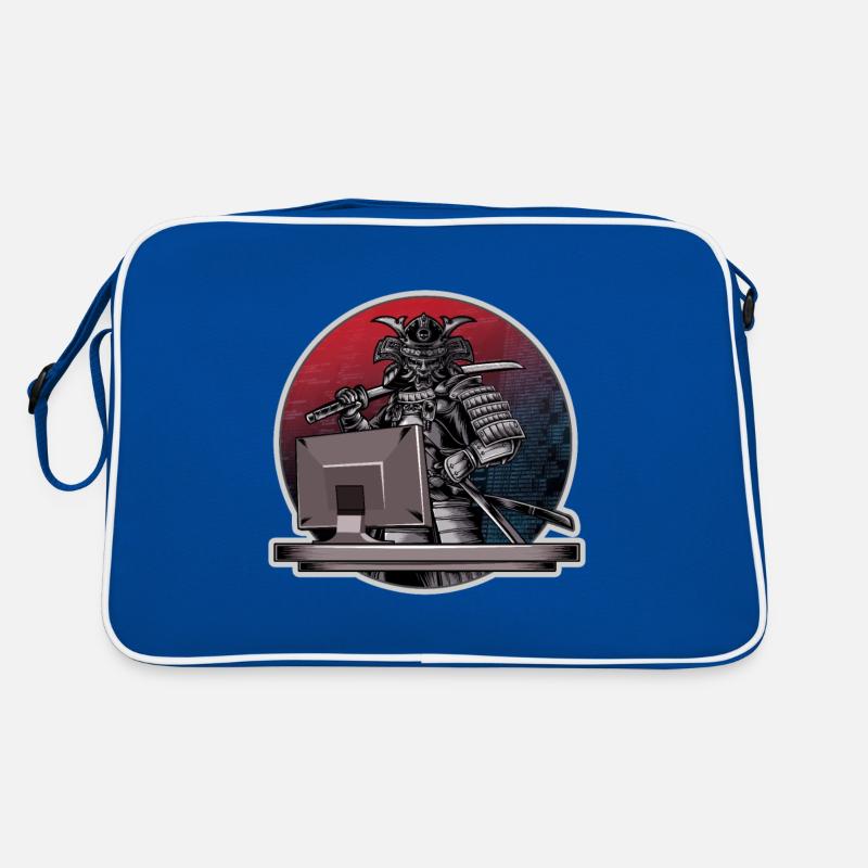 Programmeur Samurai - Ordinateur guerrier - Développeur Sac Retro