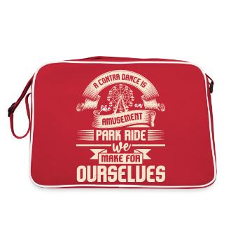 PARK RIDE NOUS FAISONS POUR NOUS-MÊMES - Sac Retro - rouge/blanc - Dos