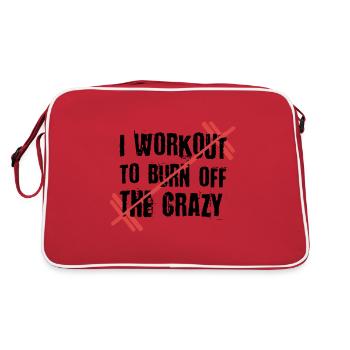 Weightlifting Fitness Workout Gym - Retro Bag - red/white - Back