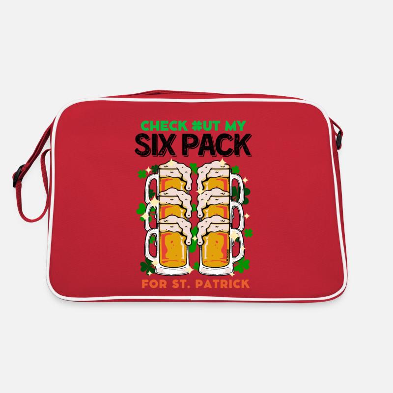 Saint Patrick my Six Pack beers is delicious Retro Bag