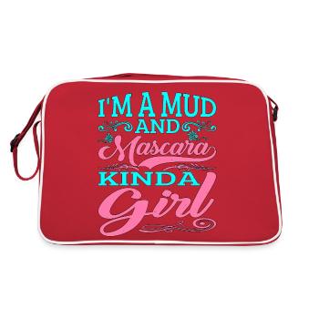 Je suis une fille de boue et de mascara 2 - Sac Retro - rouge/blanc - Dos