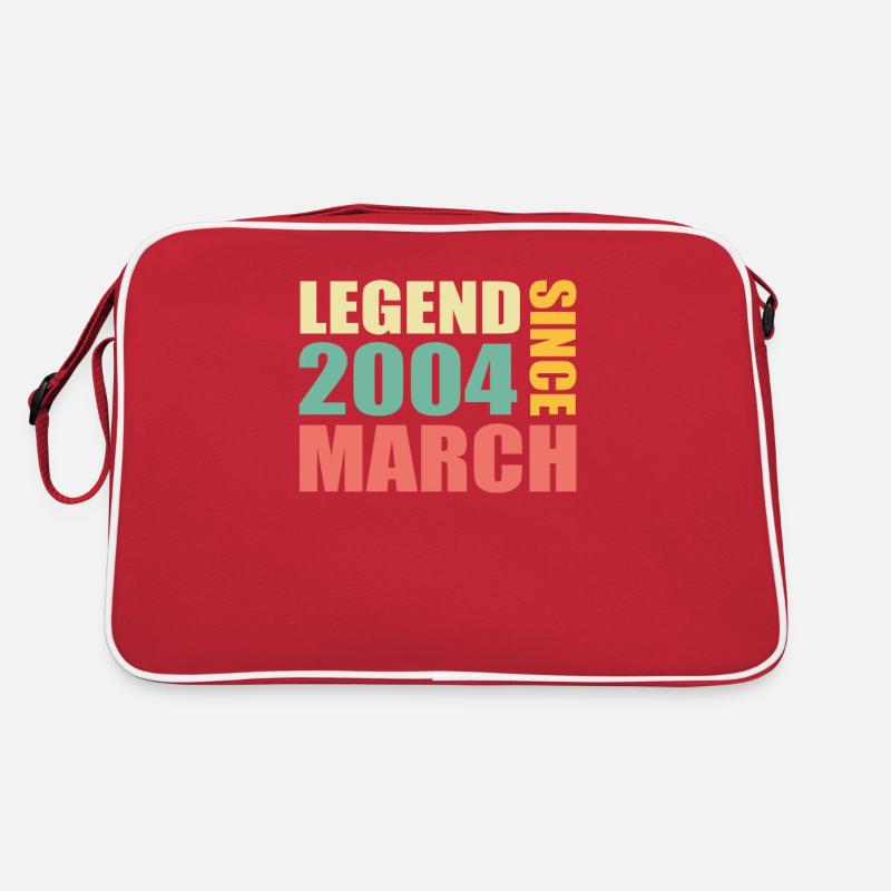 19e anniversaire Mars Né 2004 Idée cadeau Sac Retro