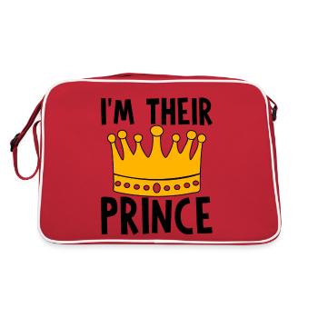I'm Their Prince 4 - Retro Tasche - Rot/Weiß - Hinten