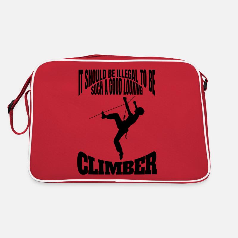 Climber Mountain climbing Mountain climbing Mountaineering Retro Bag