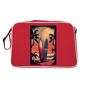 Style Rétro Surf - Sac Retro - rouge/blanc - Dos