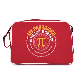 Mon mot de passe est les 8 derniers chiffres de Pi Gift Math G - Sac Retro - rouge/blanc - Dos