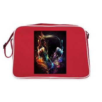 Colorful Headphones - Retro Bag - red/white - Back