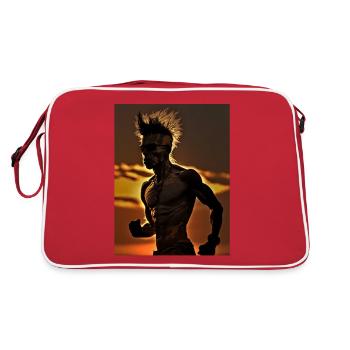Punk Runner - Sac Retro - rouge/blanc - Dos