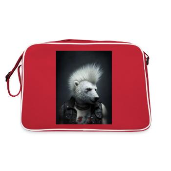 Cool Punk Polar Bear - Sac Retro - rouge/blanc - Dos