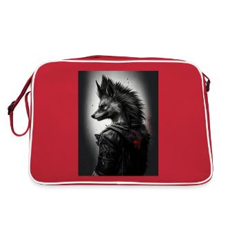 Punk Wulf Design - Sac Retro - rouge/blanc - Dos