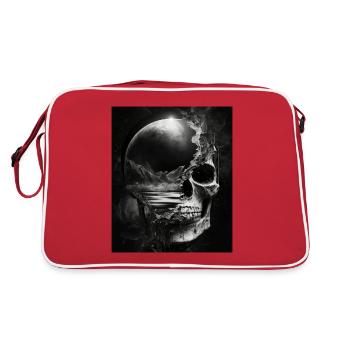 Crâne de Moonshine - Sac Retro - rouge/blanc - Dos