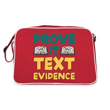 Prove It, Text Evidence 30 - Retro Bag - red/white - Back