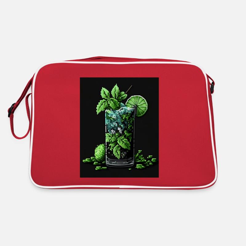Pixel Art Mojito Retro Tasche