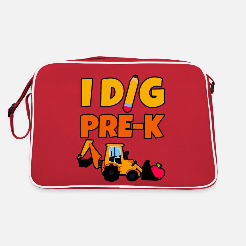 I Dig Pre-K 4 Retro Tasche