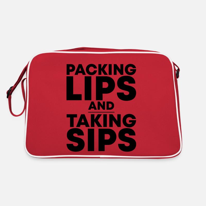 Packing lips and taking sips 2 Retro Bag