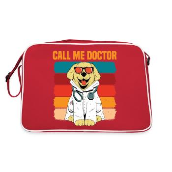 Call me Doctor 13 - Retro Tasche - Rot/Weiß - Hinten