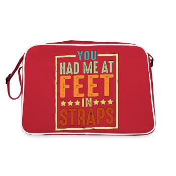 You Had Me At Feet In Straps 6 - Retro Bag - red/white - Back