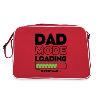 Loading soon daddy - DAD mode loading - Retro Bag - red/white - Back