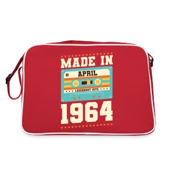 59e anniversaire avril Né en 1964 Idée cadeau - Sac Retro - rouge/blanc - Dos
