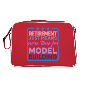 Retirement Means More Time For Model Building 2 - Retro Bag - red/white - Back