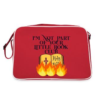 I'm Not Part Of Your Little Book Club 3 - Retro Bag - red/white - Back