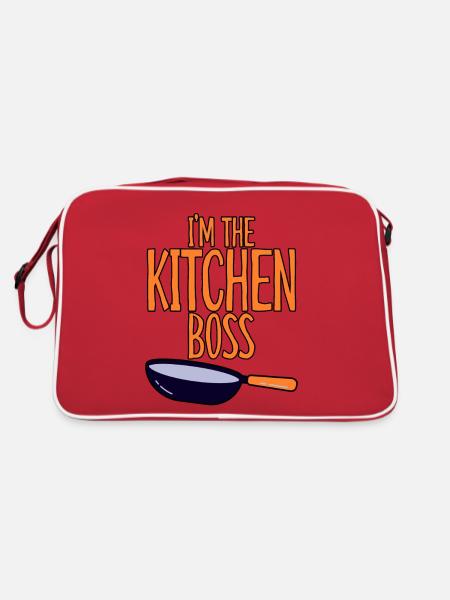 I'm The Kitchen Boss 2 - Retro Bag - red/white - Back