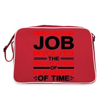 Le travail d’un compositeur est la décoration de fragments 1 - Sac Retro - rouge/blanc - Dos