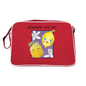 PRESSEZ LA JOURNÉE - Sac Retro - rouge/blanc - Dos