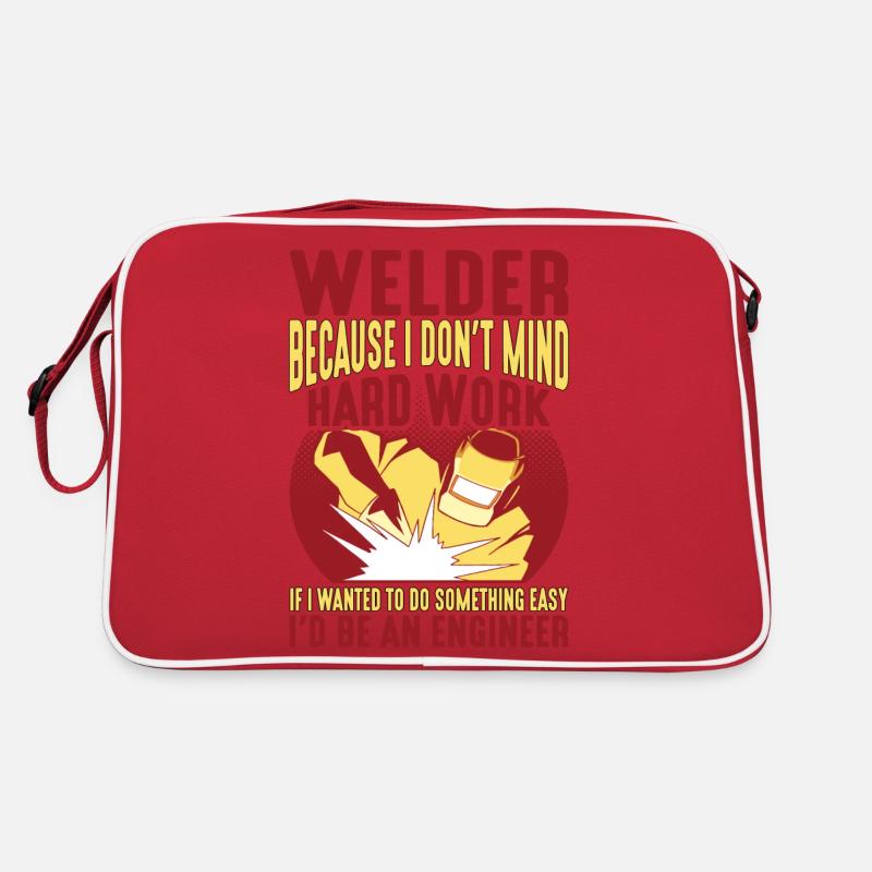 Soudeur, parce que le travail acharné ne me dérange pas 2 Sac Retro